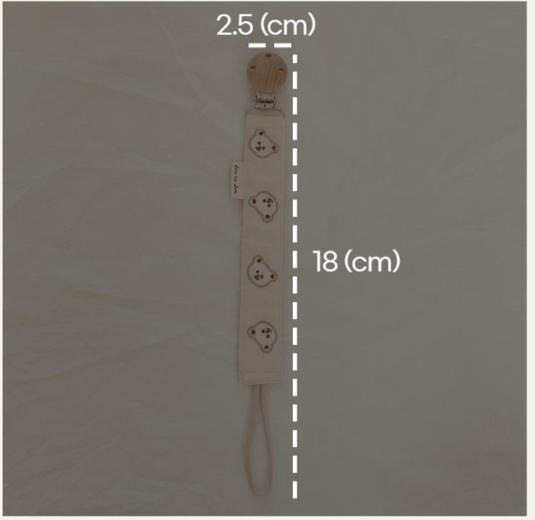 Dottodot 木製刺繡奶嘴夾