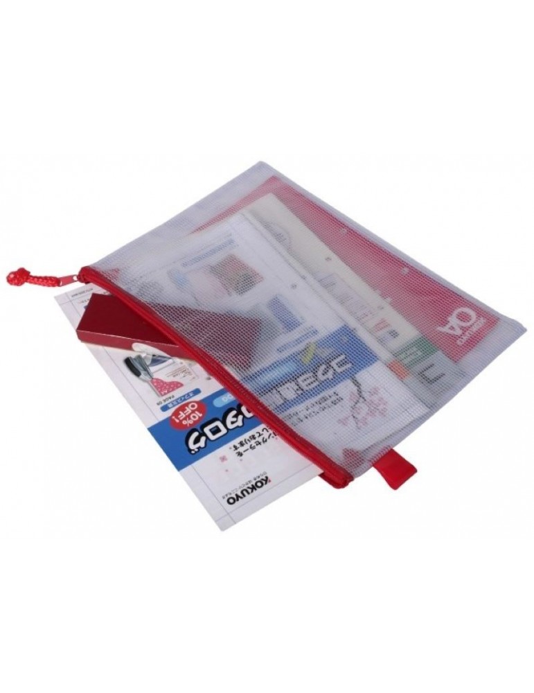 Zipper Mesh Bag PVC/Beg Zipper Mesh PVC/Holder Filing (A5/A4/A3)