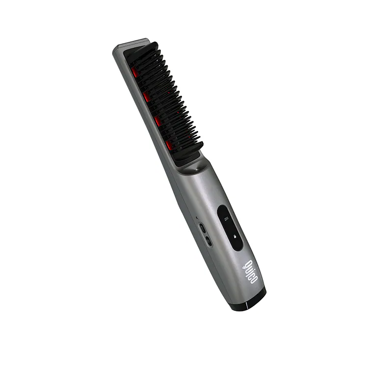 [香港行貨丨一年保養] QUICO Q-Travel 遠紅外線負離子無線造型梳 Q-Travel FIR Ionic Cordless Styling Brush HC309-GRY