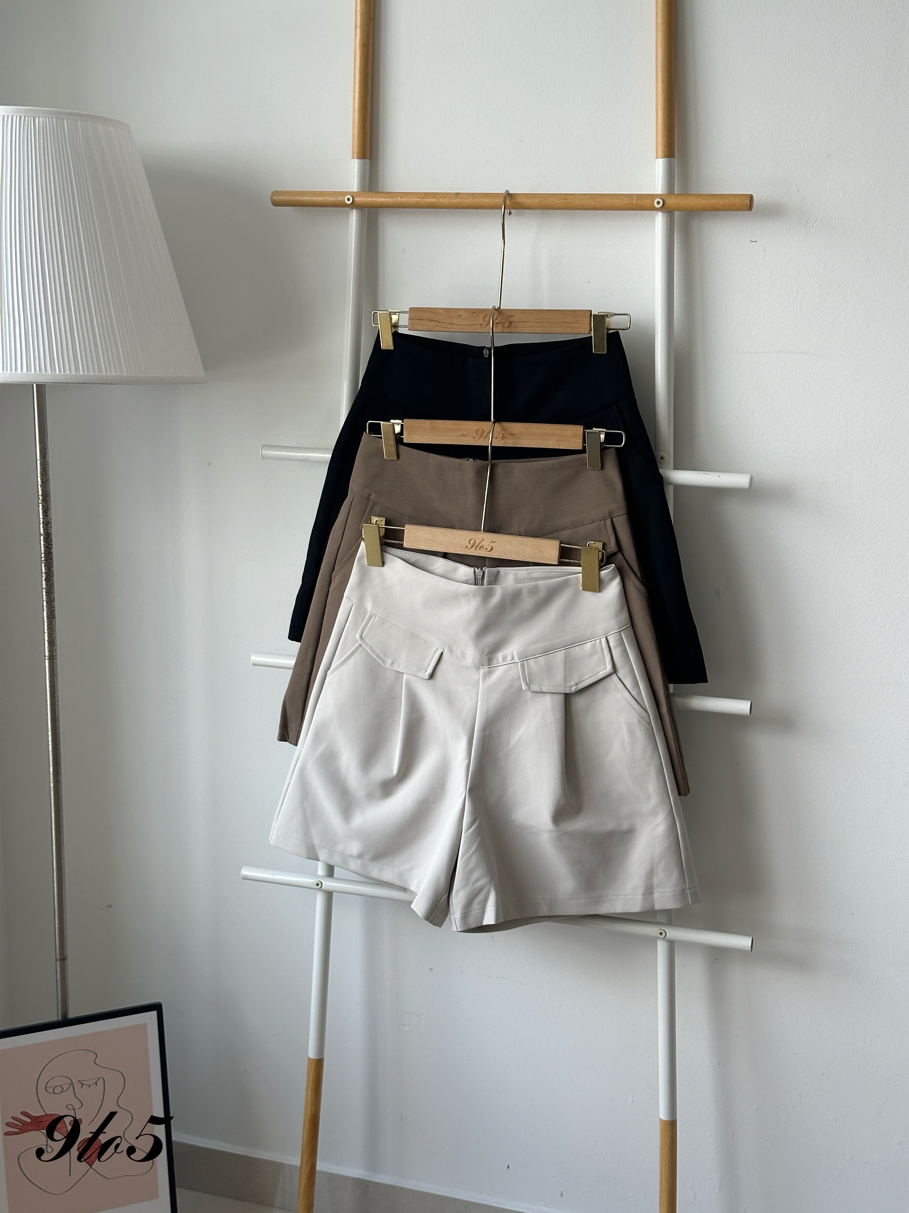 S1895 A Line Short Pants - 3 Colors 