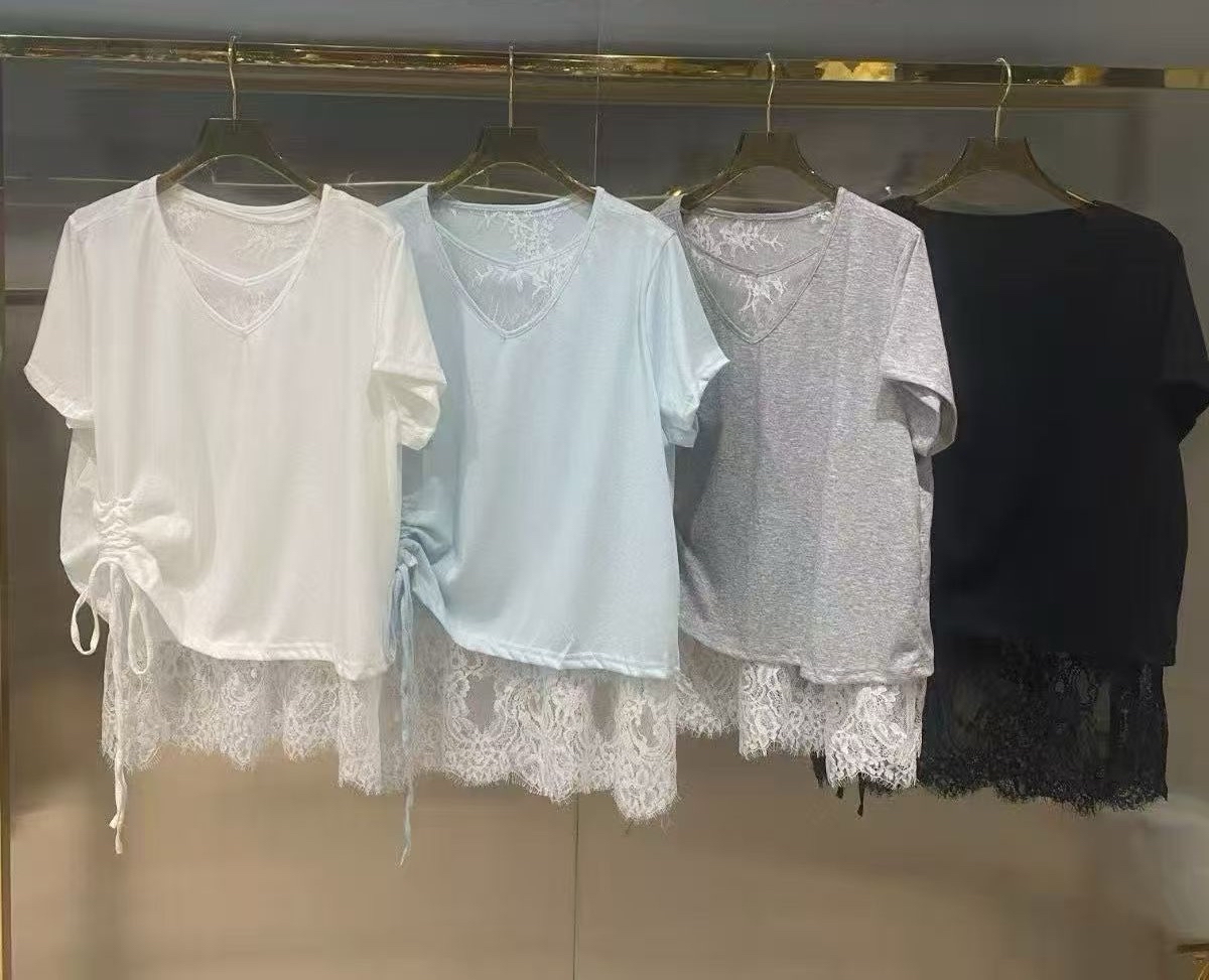 拼Lace Top 