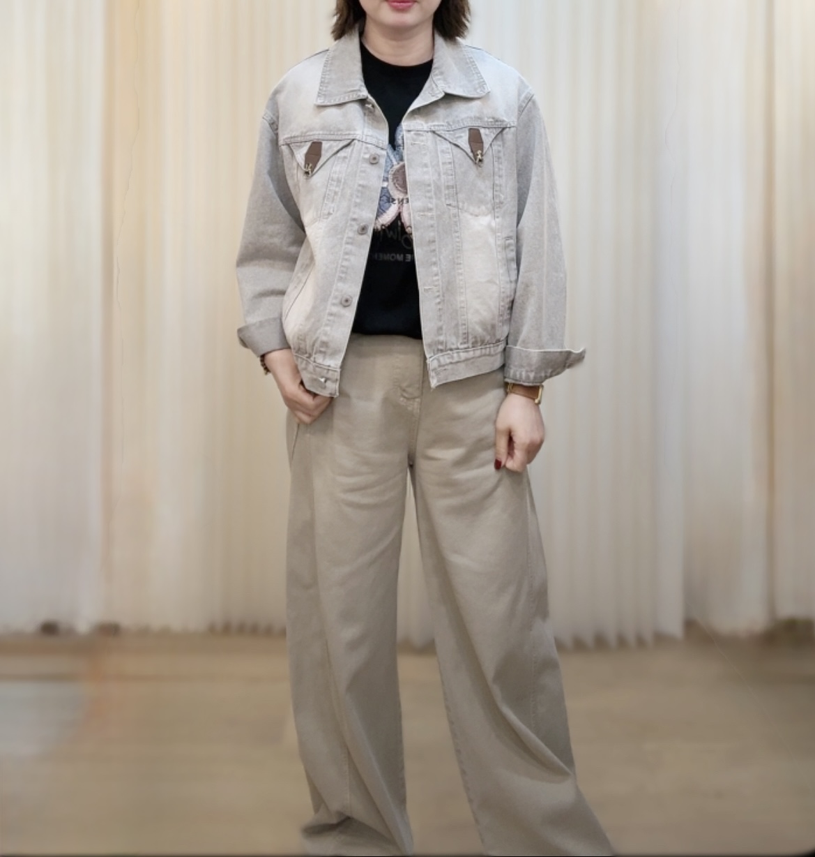 洗水牛仔外套 M254 84136319