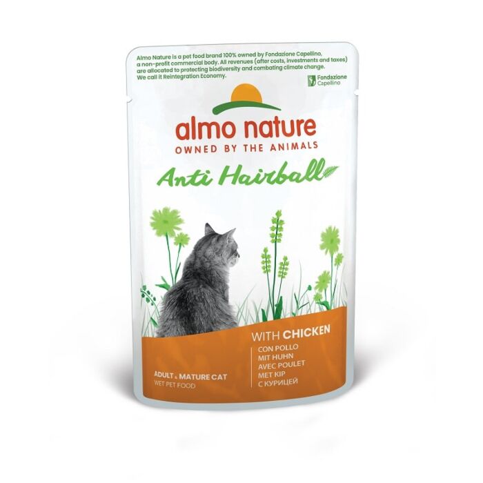 Almo Nature Functional Anti Hairball 雞肉 去毛球貓鮮包 70gx30