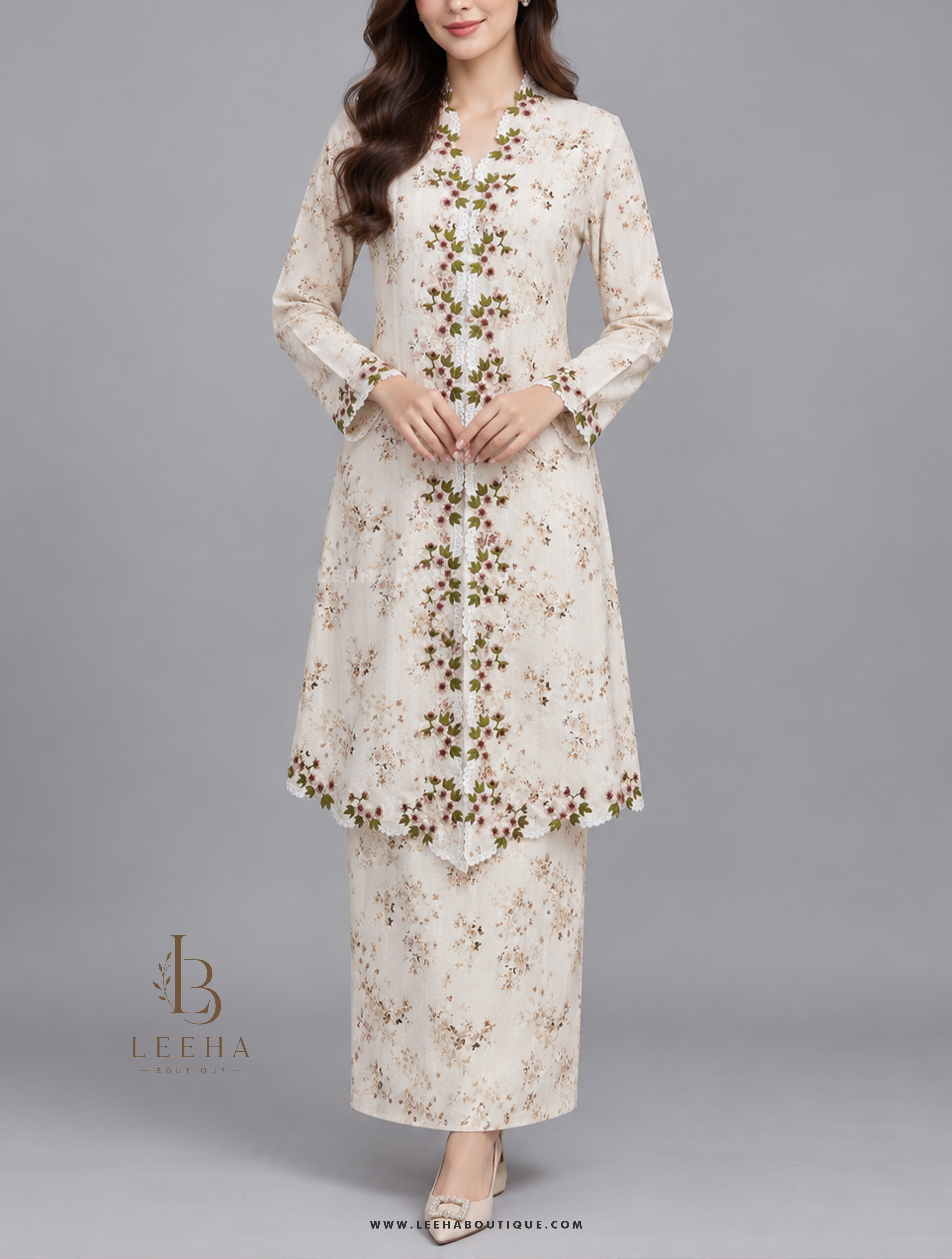 KEBAYA SERI BULAN (CREAM)