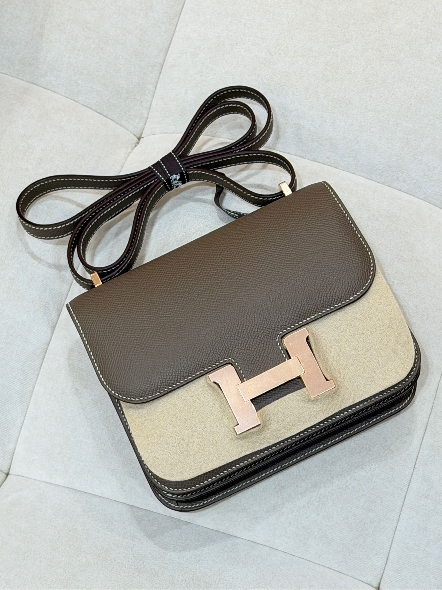 Mini Constance 大象灰玫瑰金扣 K Stamp