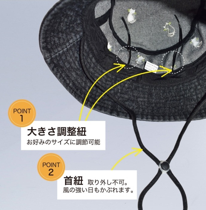 🇯🇵日本直送✈️$108件。2件起$98件。日本 貓咪刺繡牛仔漁夫帽