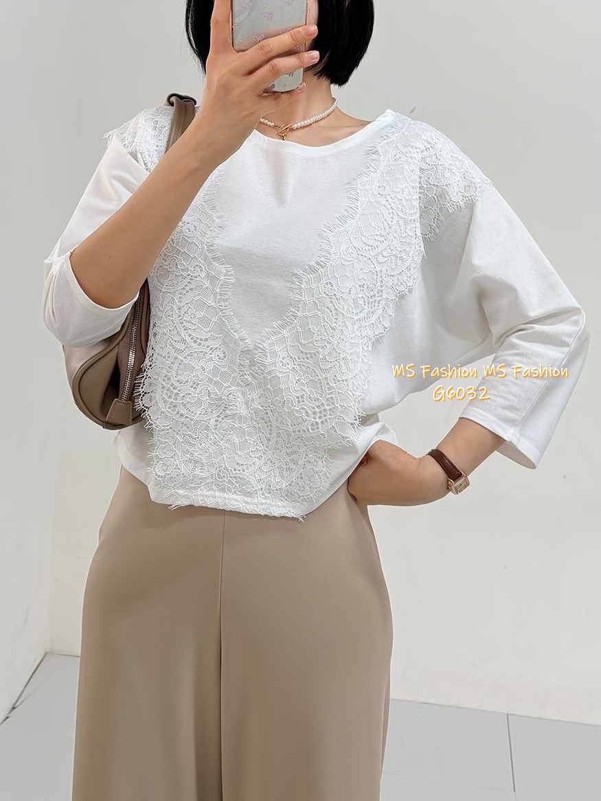 G6032 韓國🇰🇷波浪Vlace top