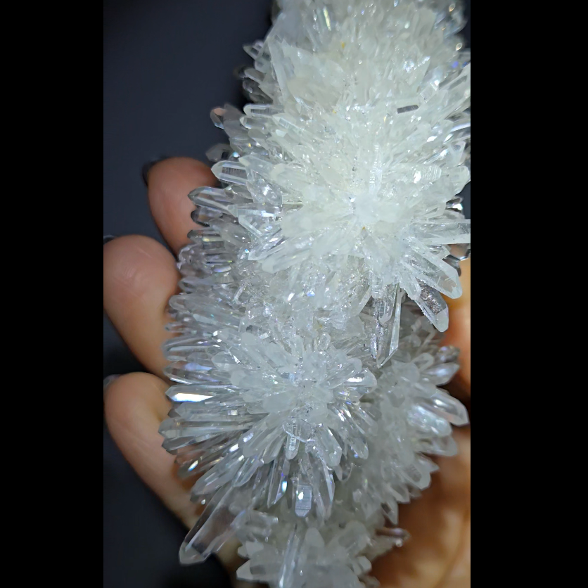 Chrysanthemum needle quartz cluster - CQ476