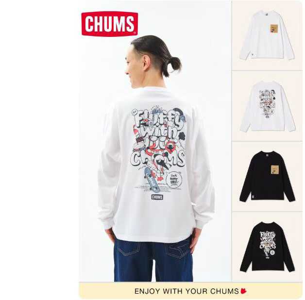 預訂 Chums Fluffy Pocket Brushed長袖Tee [貨號26A731]