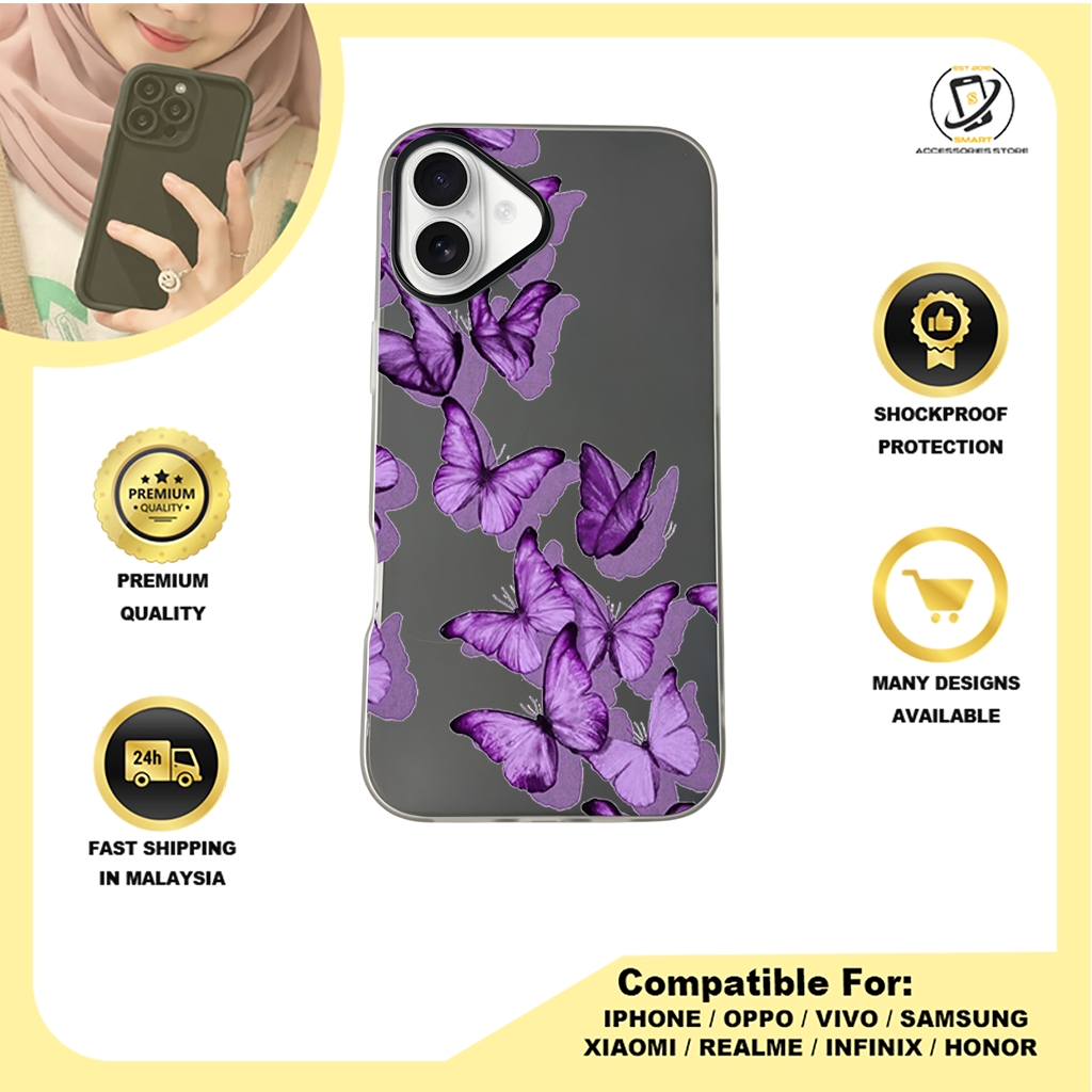 JELLY CASE PHONE FOR IPHONE - DESIGN BUTTERFLY A