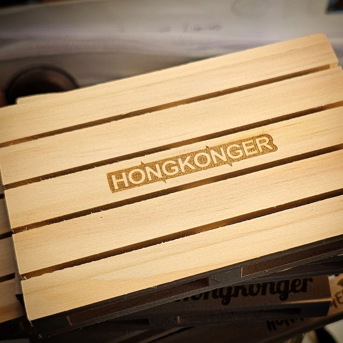 HONGKONGER 實木卡板杯墊