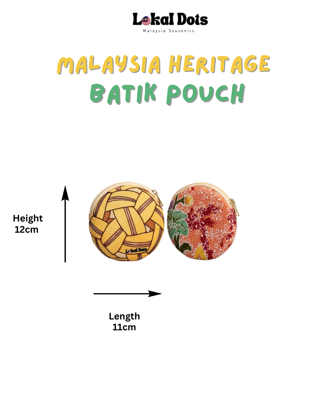 LD46 - Malaysia Heritage Batik Pouch (Takraw)