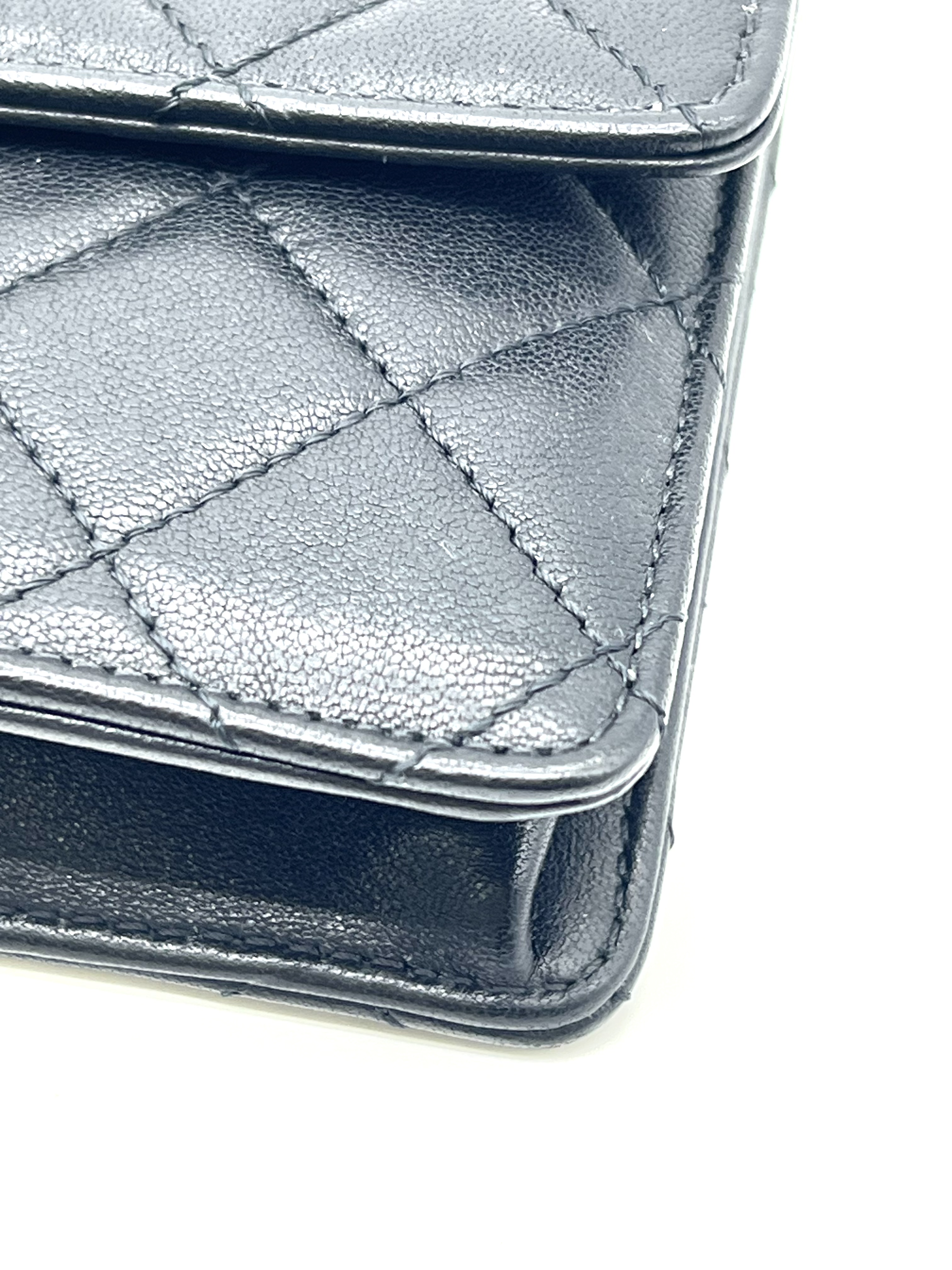 Pre-Owned CHANEL Goatskin Quilted Pearl Chain Flap Bag / Product Code: 26051110