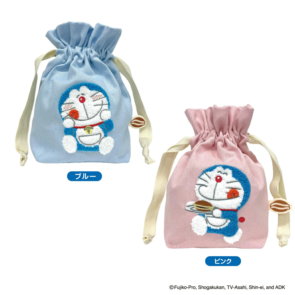 [現貨] 多啦A夢袋 索繩袋 束口袋 法寶 刺繡圖案 Doraemon