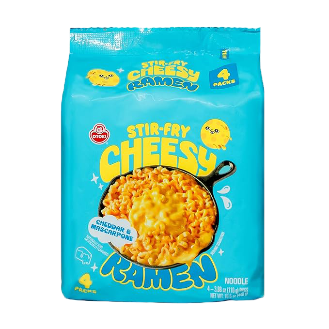 Stir Fry Cheesy Ramen 不倒翁 車打芝士撈麵 110g x 4包