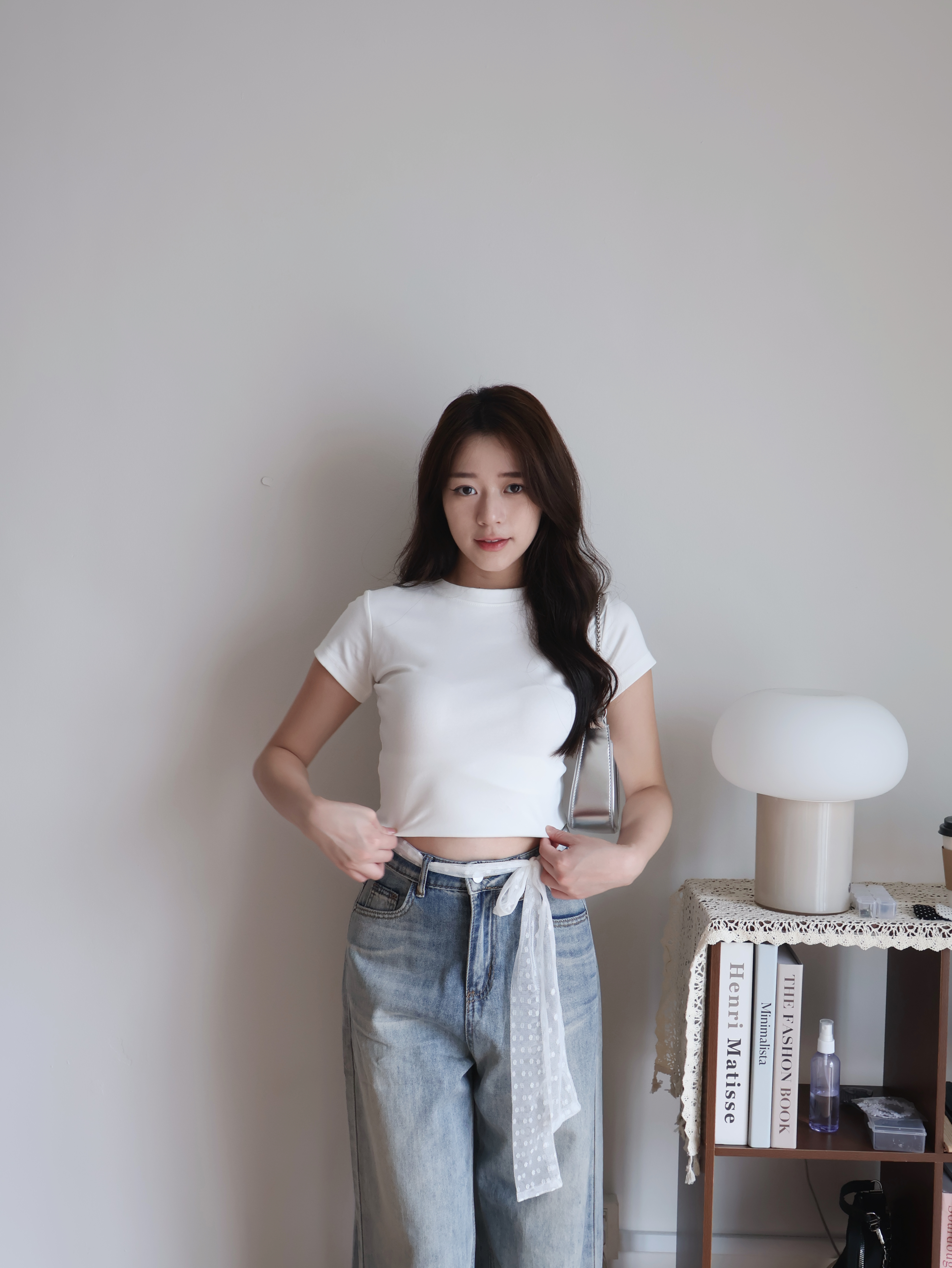 Hailey Cotton Tee | White