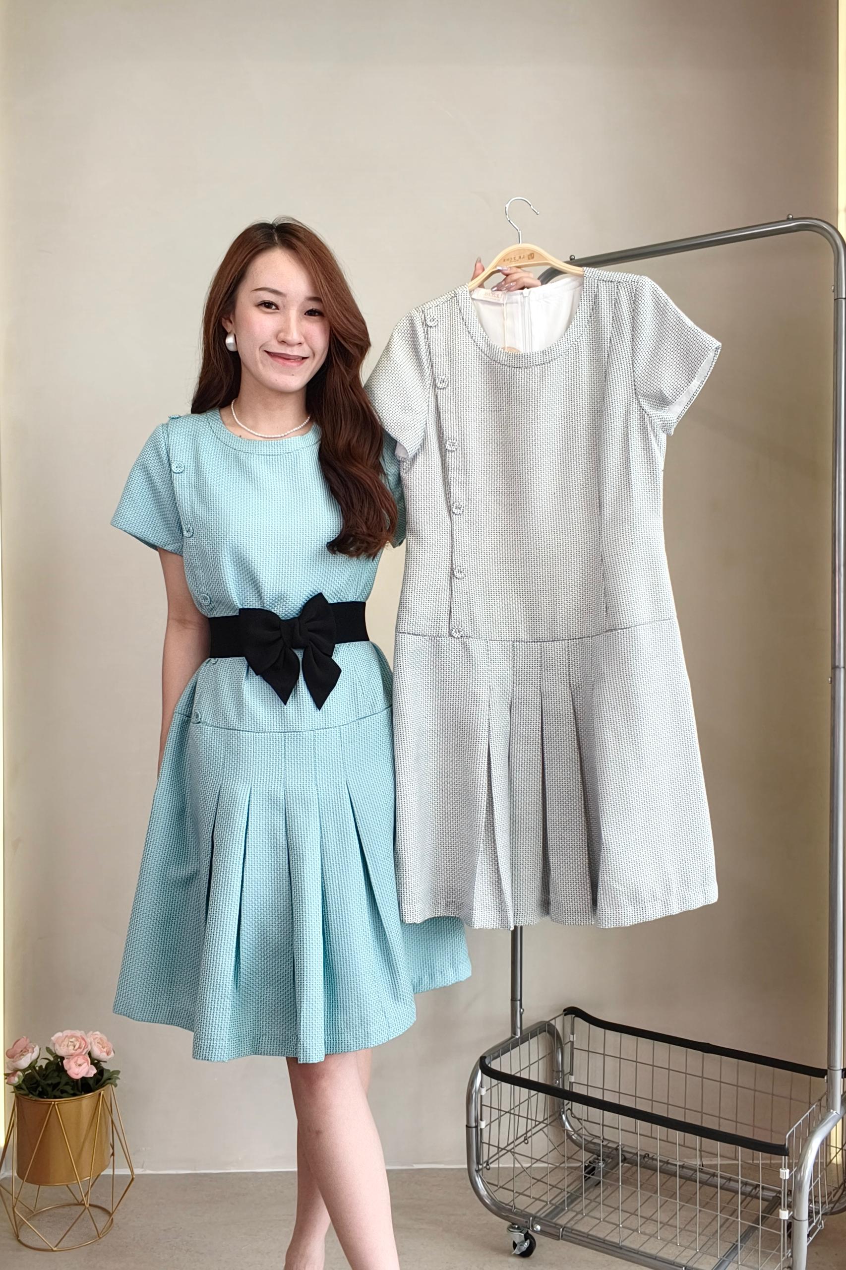 25963 Luna Bloom Textured Dress