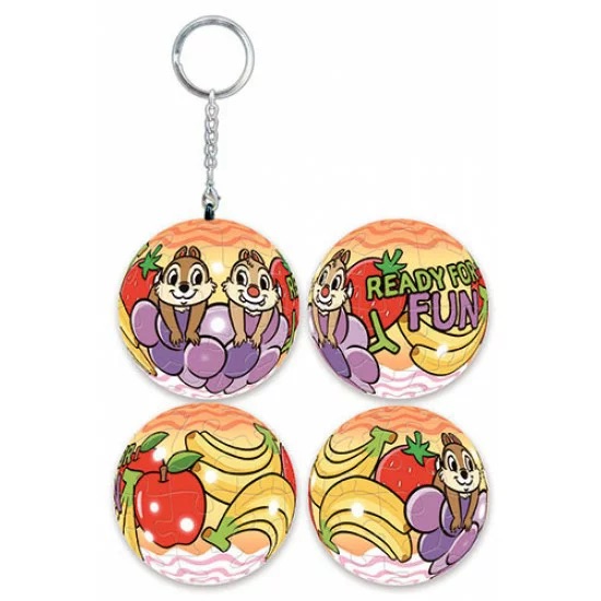 📦訂購 台灣代購 Disney 迪士尼 大鼻鋼牙 Chip & Dale 24片球形鎖匙扣拼圖