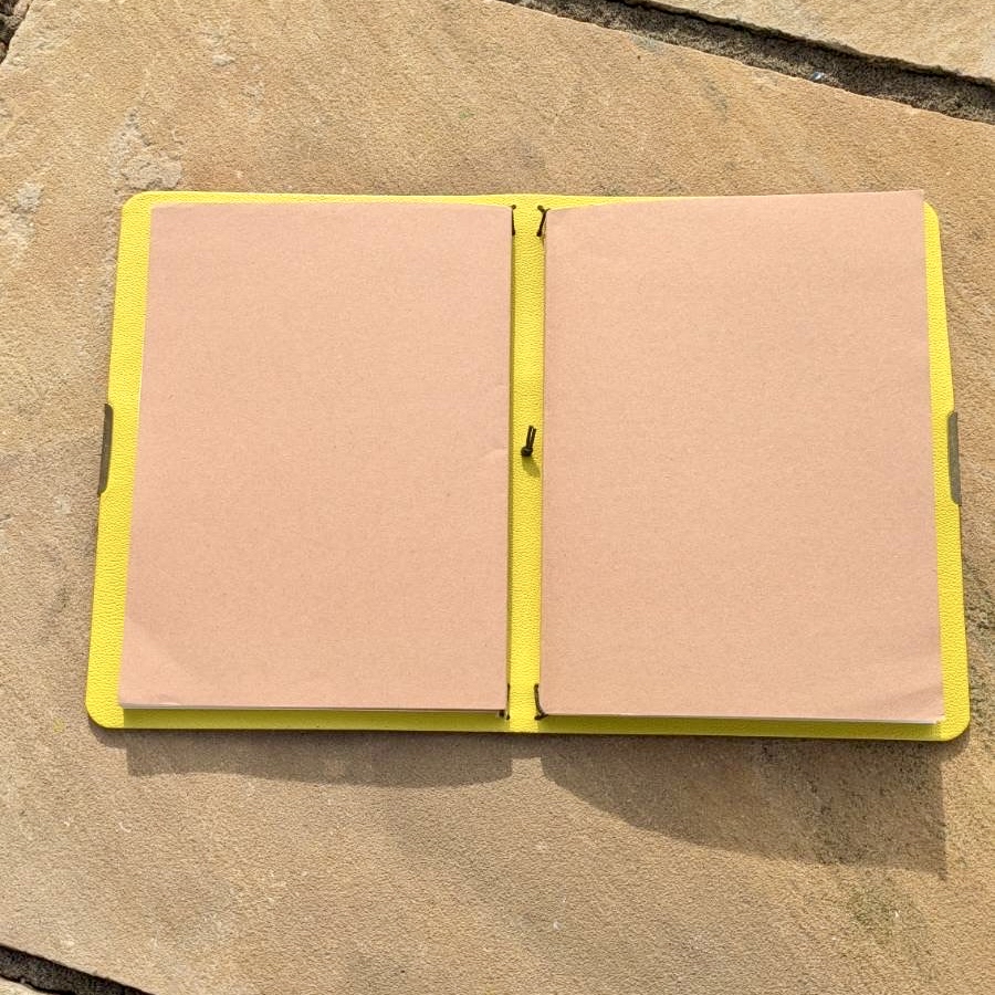 A4 size double-sided Leather Journal with 2023 Winter Design