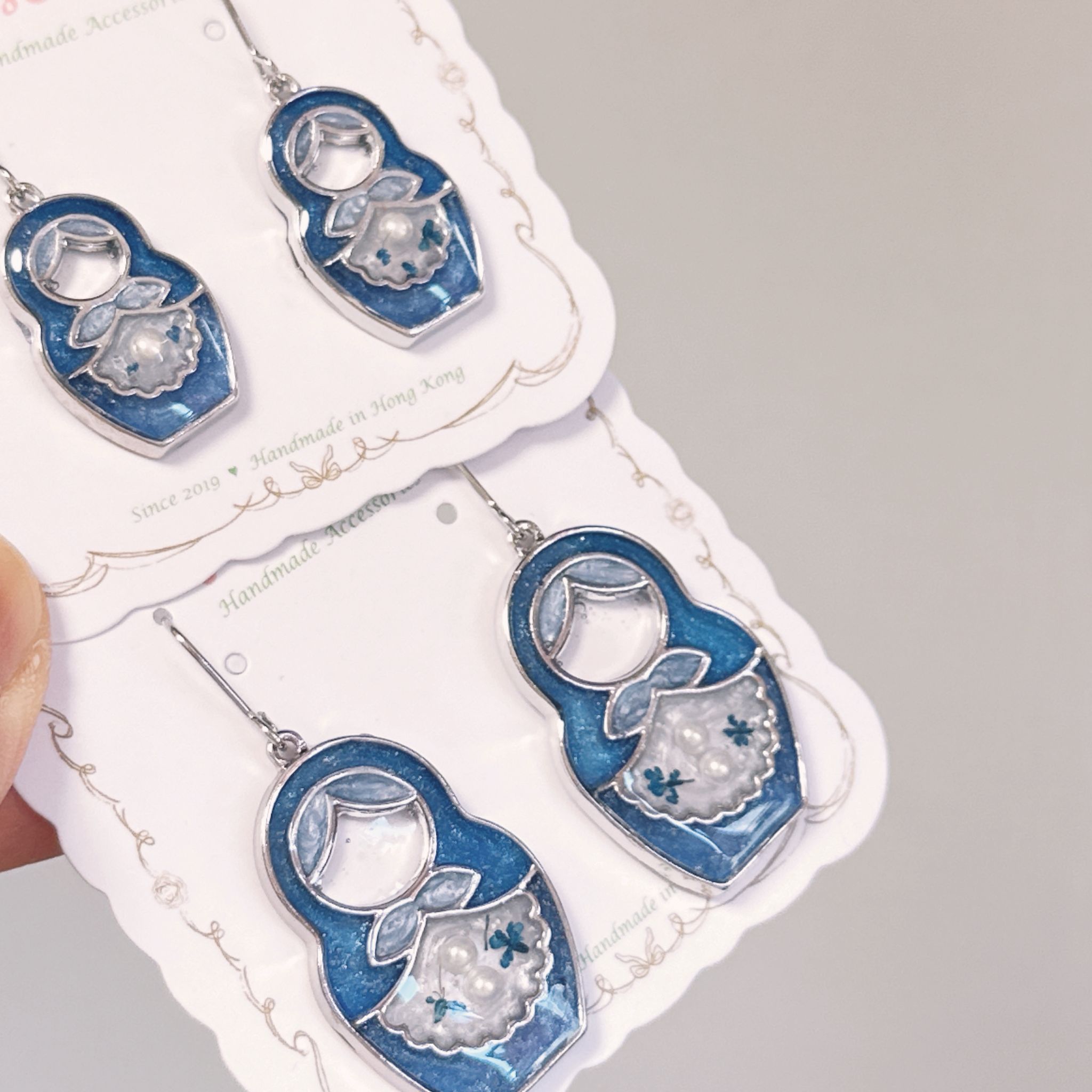 俄羅斯花花 藍絲絨 大號