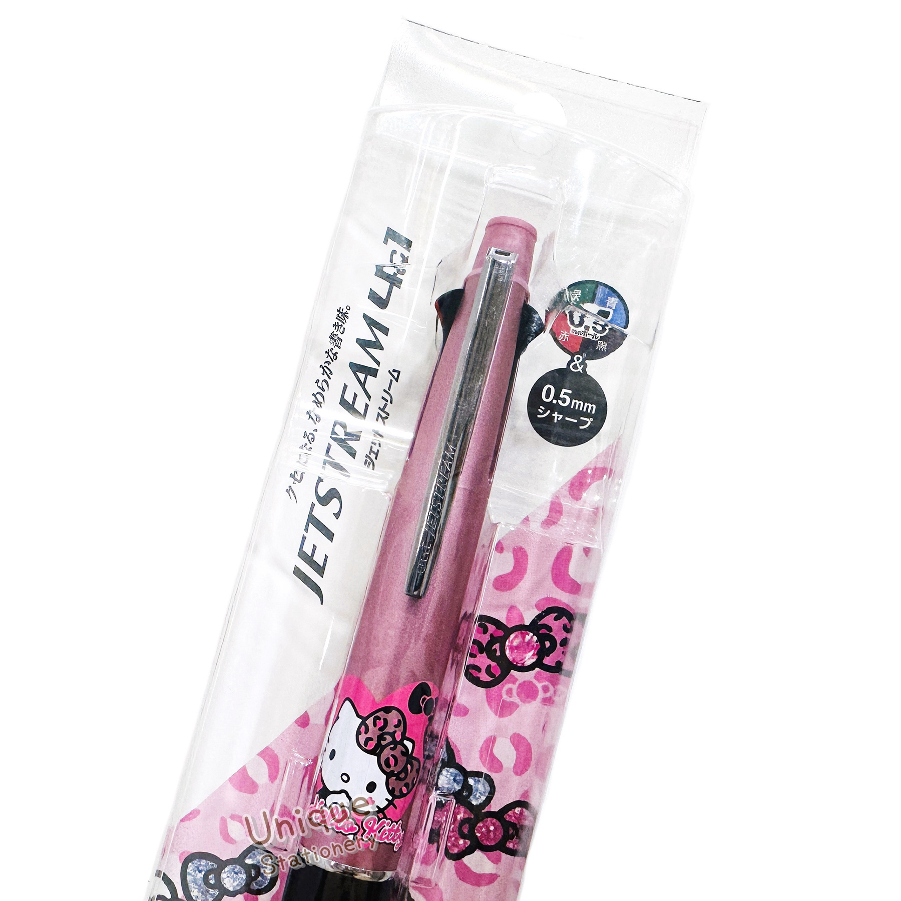 現貨｜Sanrio Hello Kitty 日本製 uni Jetstream 4&1 多功能 5用筆 0.5mm 4色原子筆 + 0.5mm 鉛芯筆 (306970)