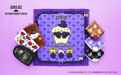 🎀【預訂】Anna Sui x Pompompurin 印花手帕 P
