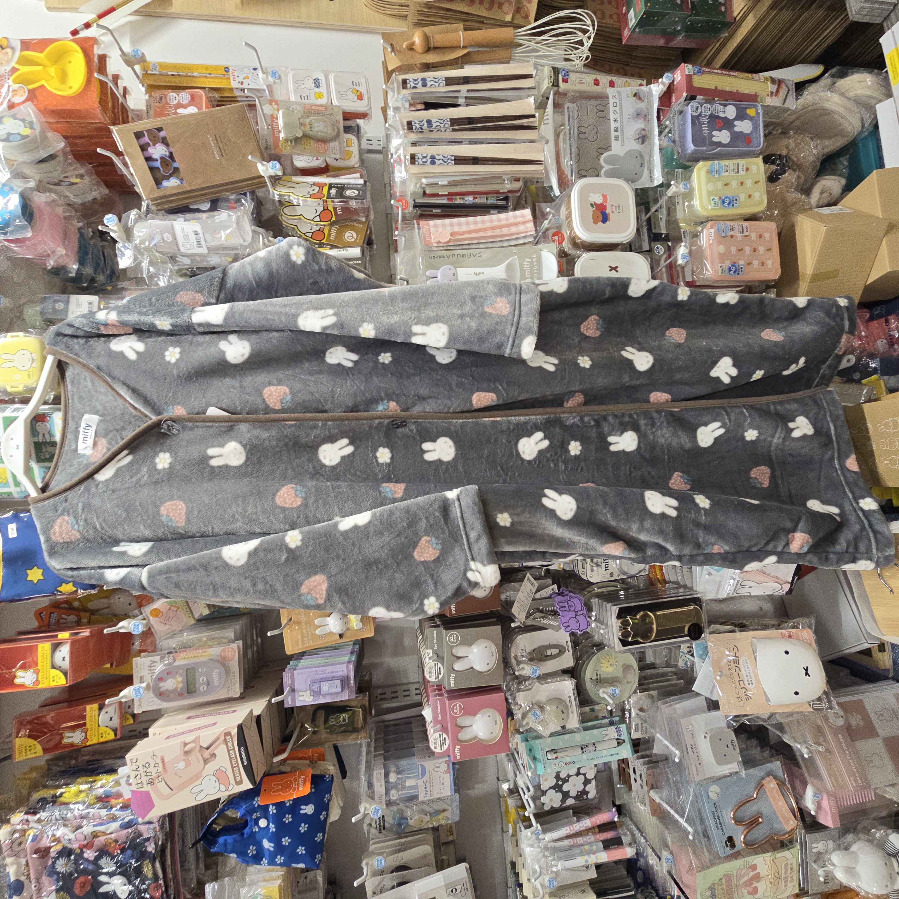 miffy 珊瑚絨 摺疊式 睡袍 / 咕臣 480112