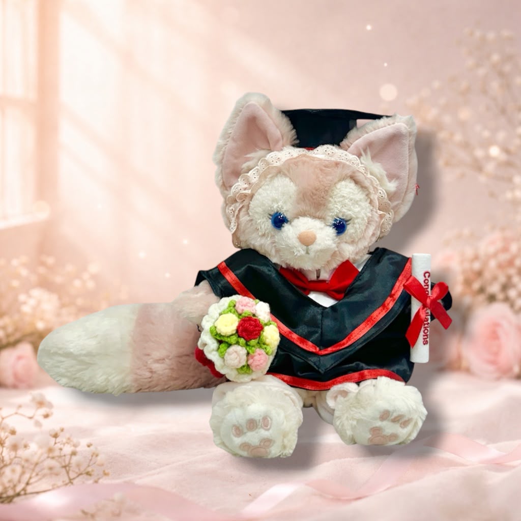 正版 Disney LinaBell 畢業公仔 畢業禮物 畢業毛公仔 Graduation Plush 香港現貨