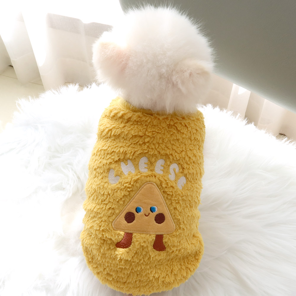 HONEY DOG🇰🇷 秋冬保暖羊羔絨快餐刺繡背心 (四款可愛造型)