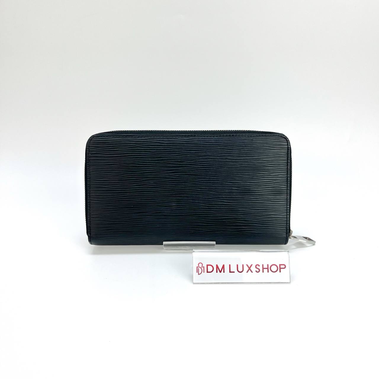 LV Black Epi Zippy Long Wallet SHW