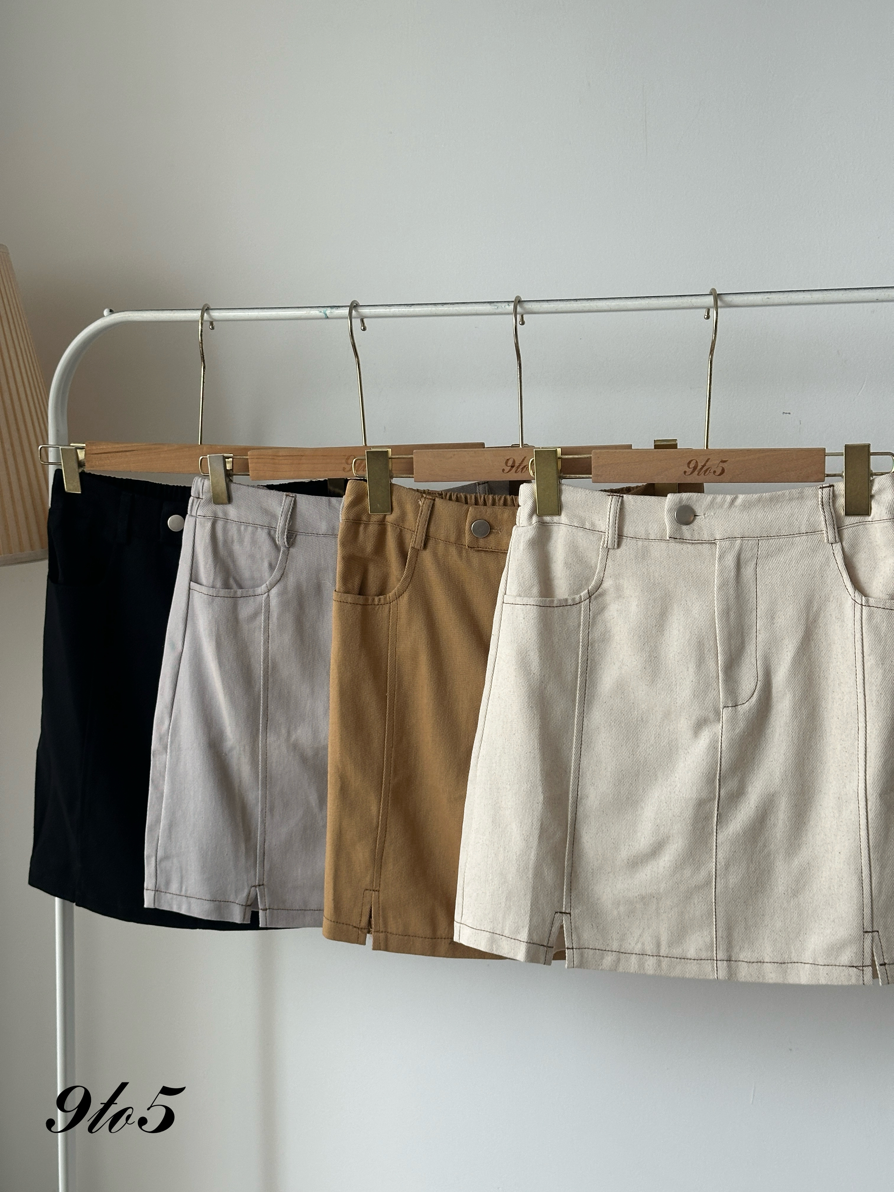 S1821 A Line Short Skirt - 4 Colors 