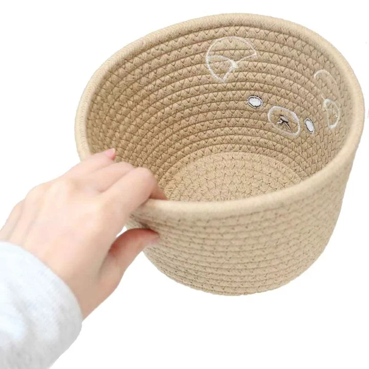 《現貨》全新Rilakkuma 繩織收納籃仔