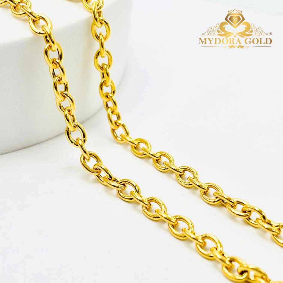 MYDORA Rantai Tangan Sauh Licin (2-4g+) l EMAS 916/22K