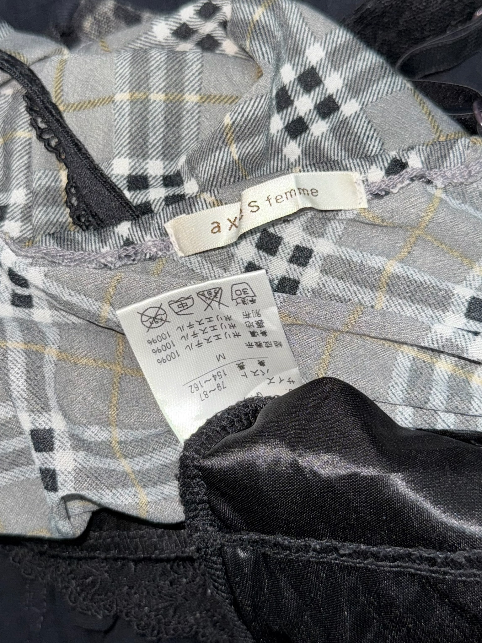 Axes Femme Plaid Tiered Ruffle Cami