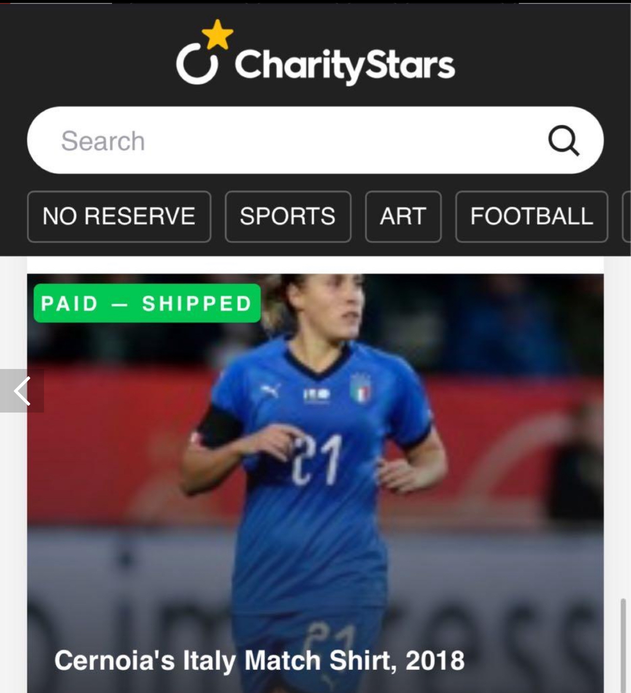 Italy 18/19 woman team match issued/worn shirt #21 Cernoia