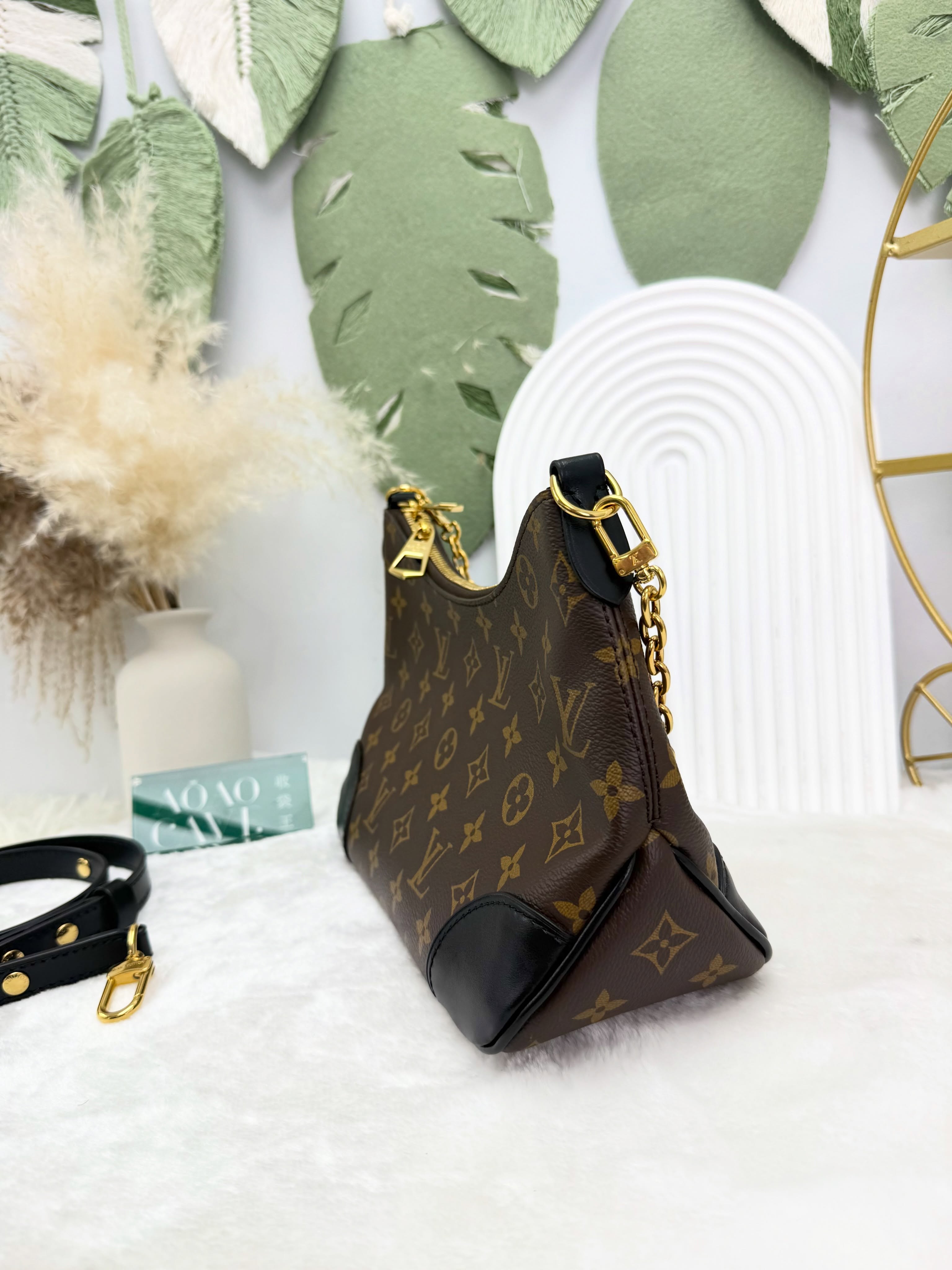 LV👜 PRE OWNED 🛍️老花黑牛🖤晶片款 有塵袋有單✨💼