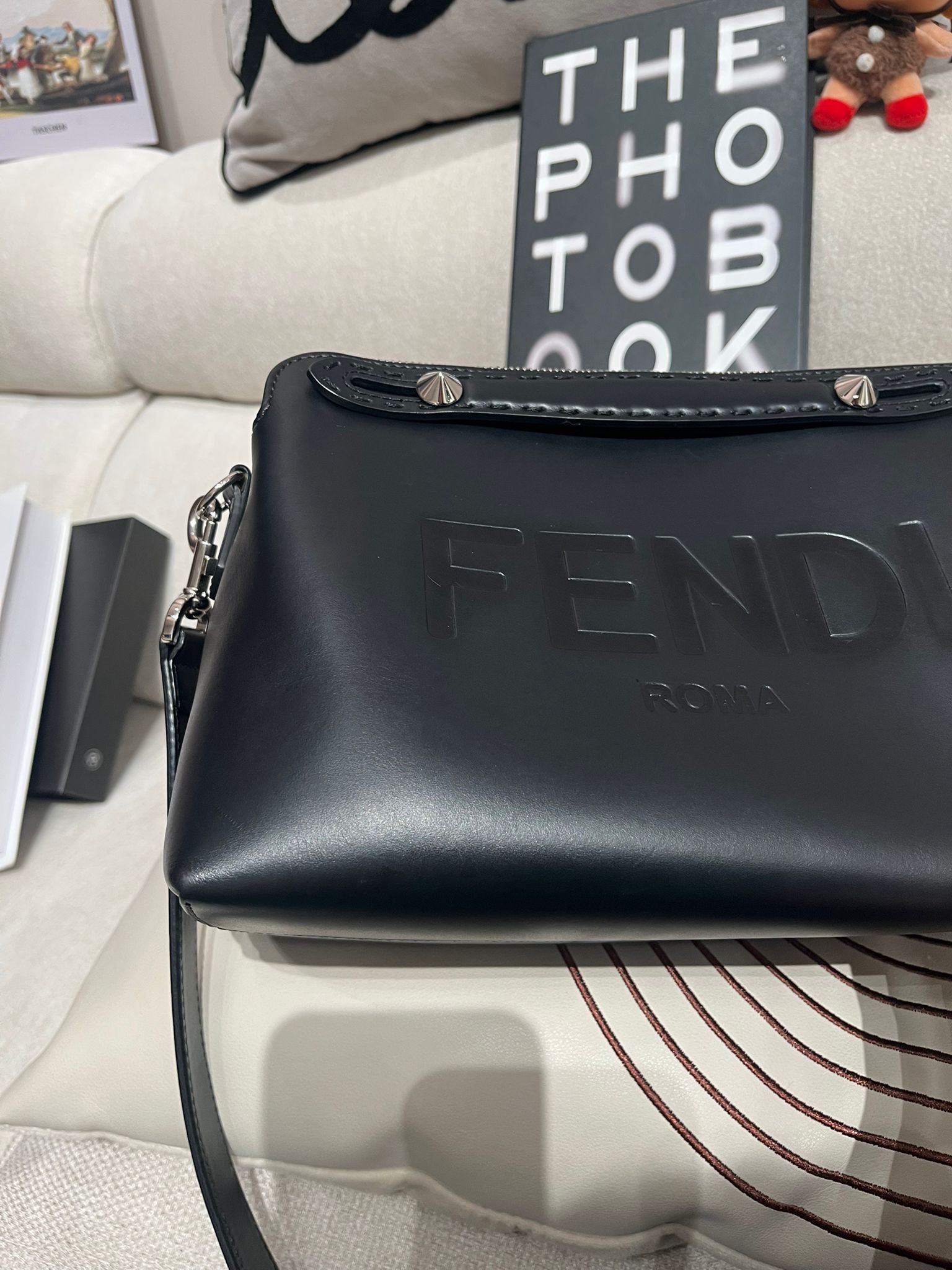 Fendi By The Way So Black Calfskin 100%Authentic, 90%New ✅Dust bag
