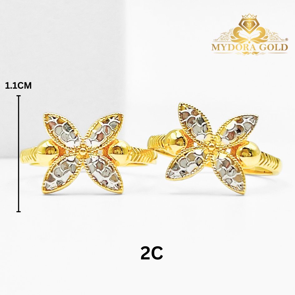 MYDORA Cincin Bunga Marissa (5G) l EMAS 916/22K