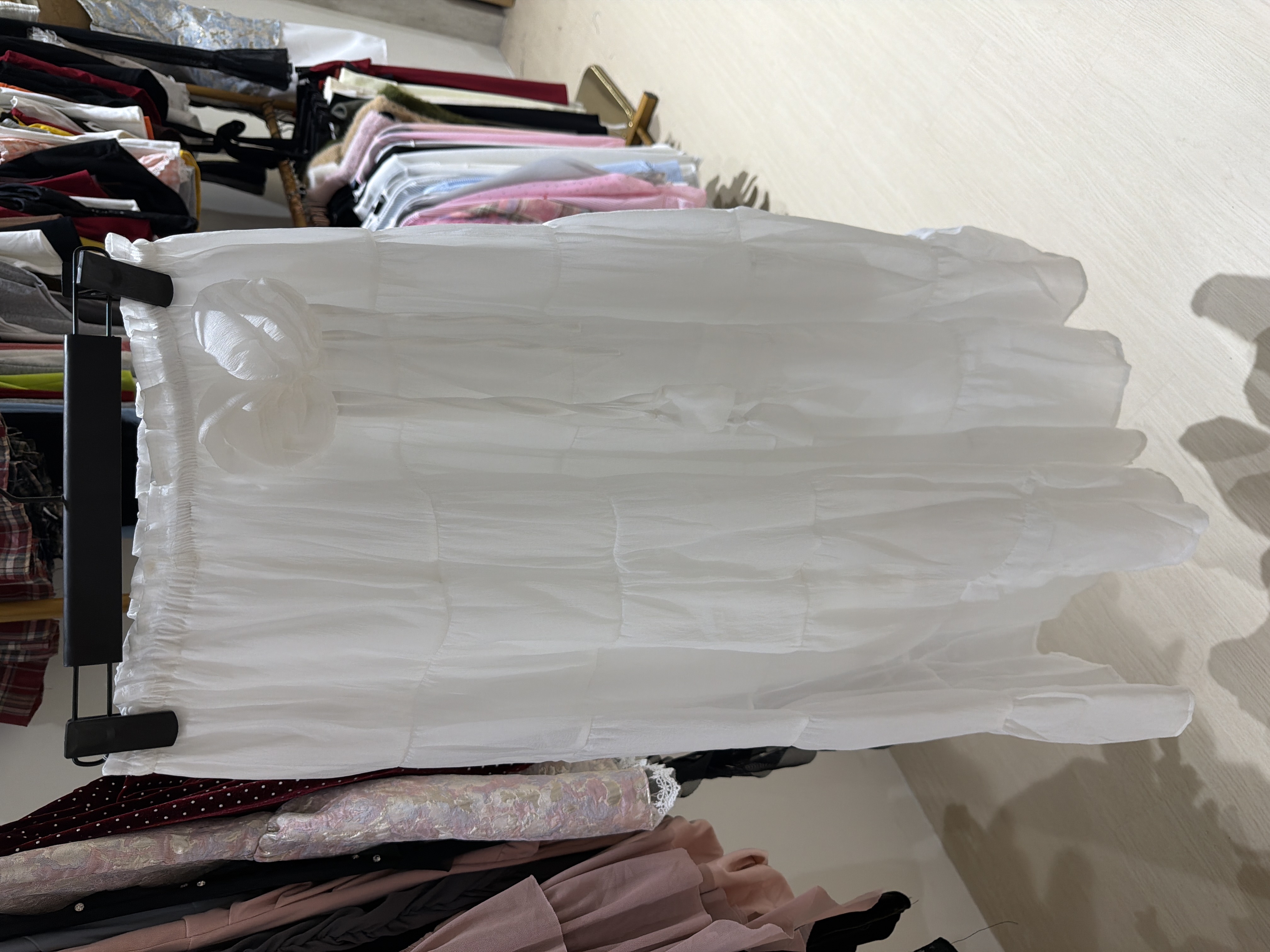 白色多層半身裙