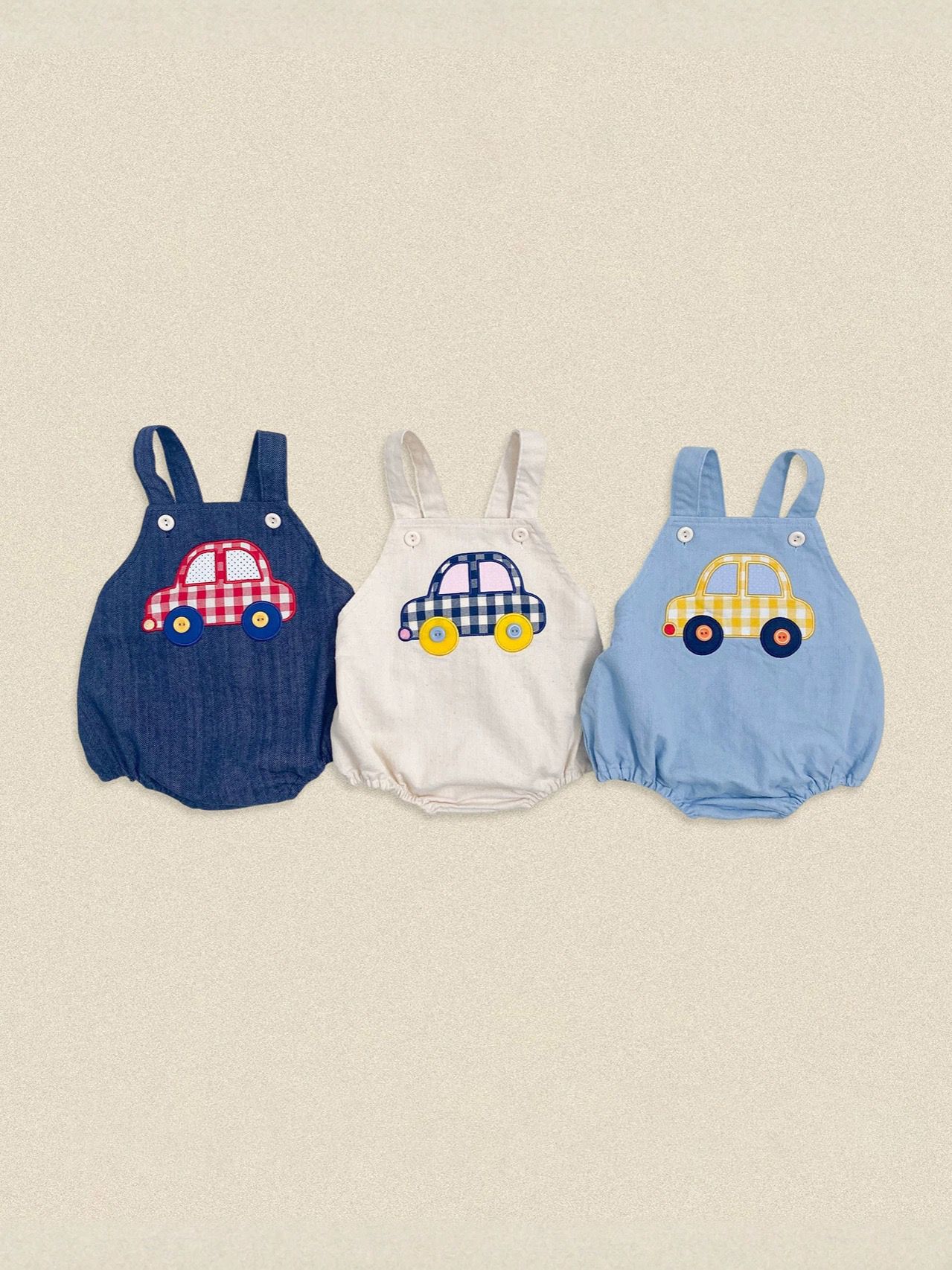 秋季韓版ins小汽車刺繡包屁