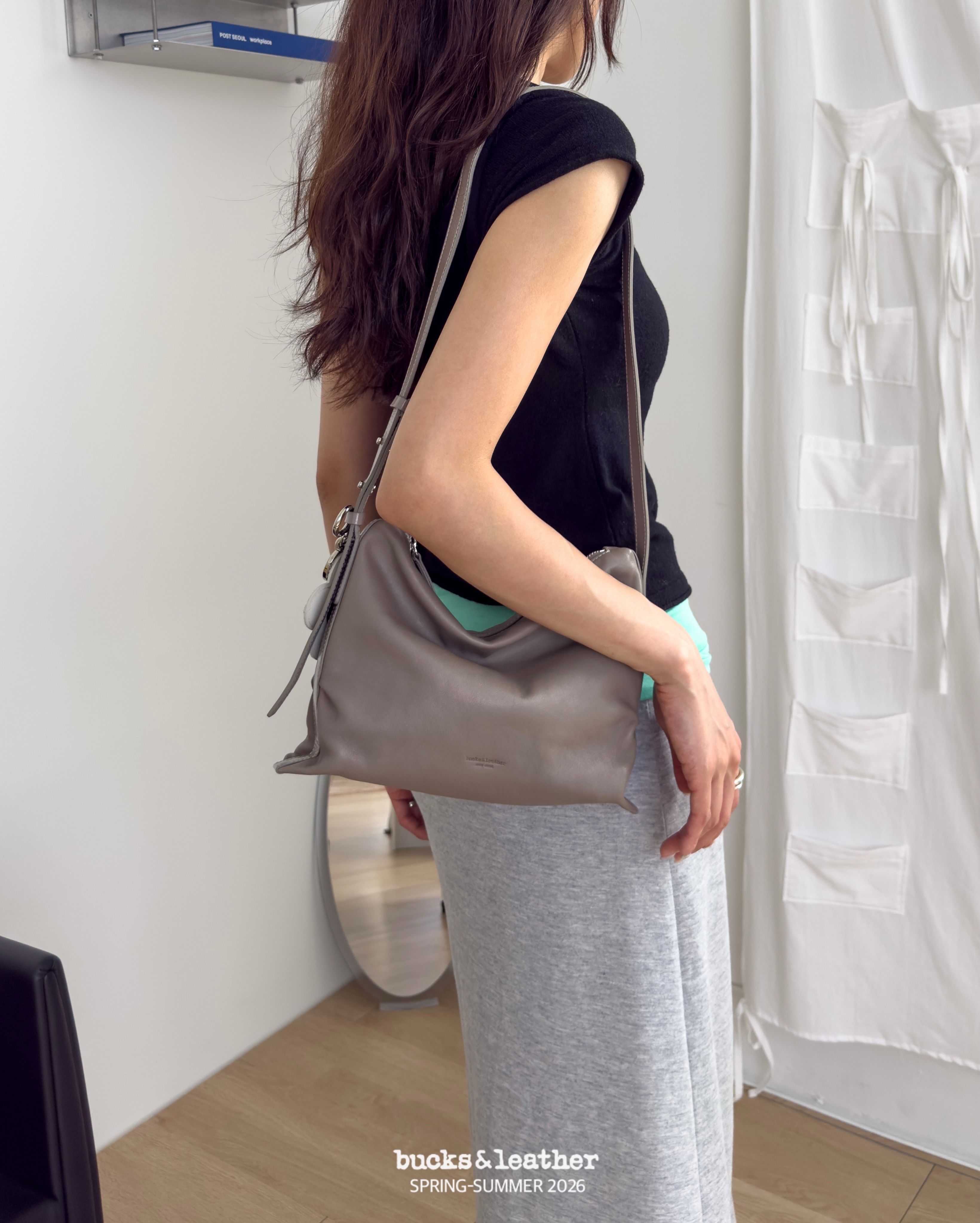 【熱賣款】預訂_慵懶風單肩 Day Shoulder Small By Bucks & leather