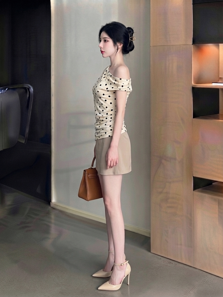 Polka Dot Skirt Set M242