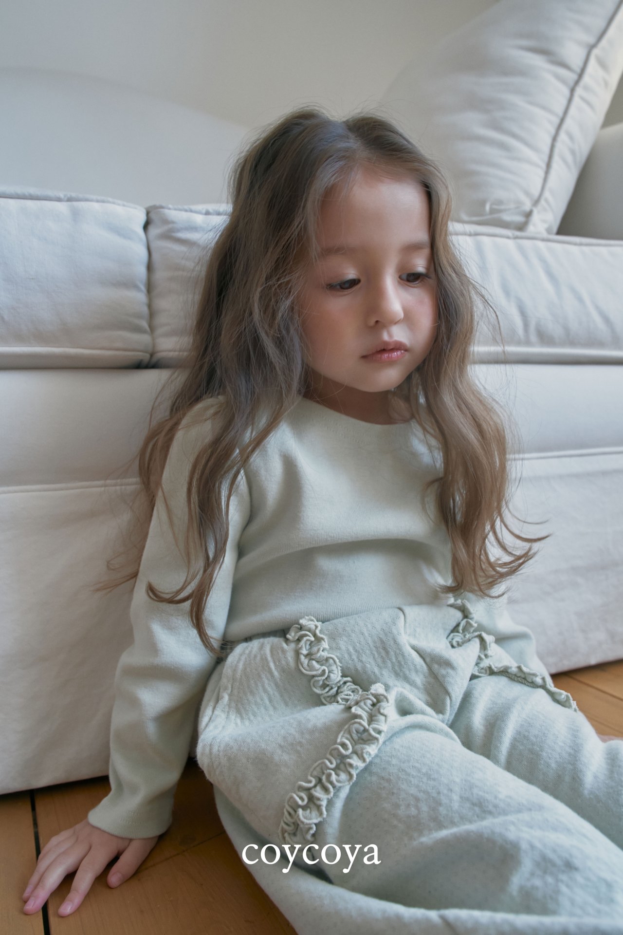 🌸預訂 韓國直送🌸🇰🇷COYCOYA兩色荷葉邊口袋寬鬆運動褲