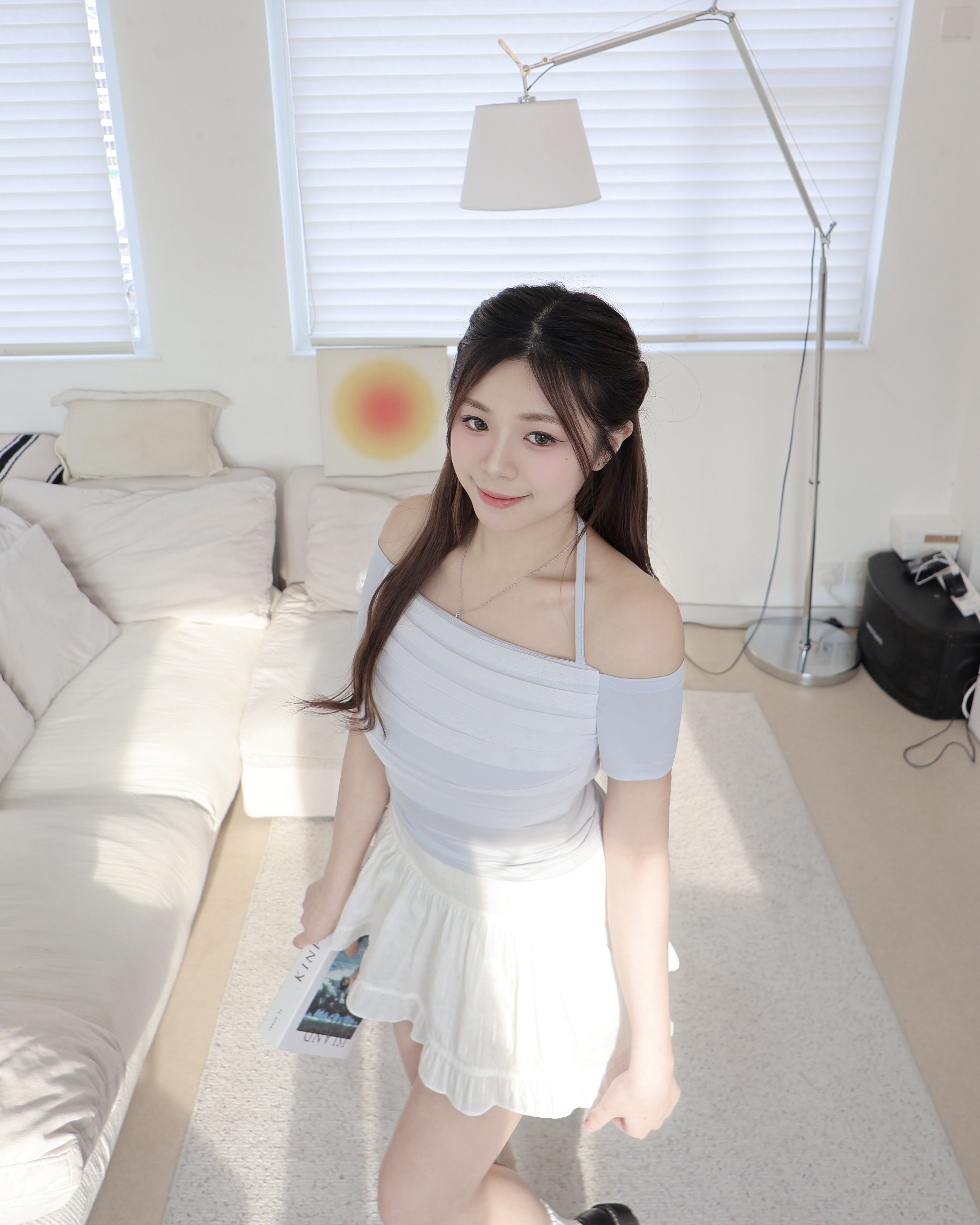 【 必入！查詢量超高🪡🩵 | 層層夢幻透紗～♡仙氣度飆升！美色親膚掛頸上衣🫧💜 】 My Dream Sheer Layer Top(三色入)