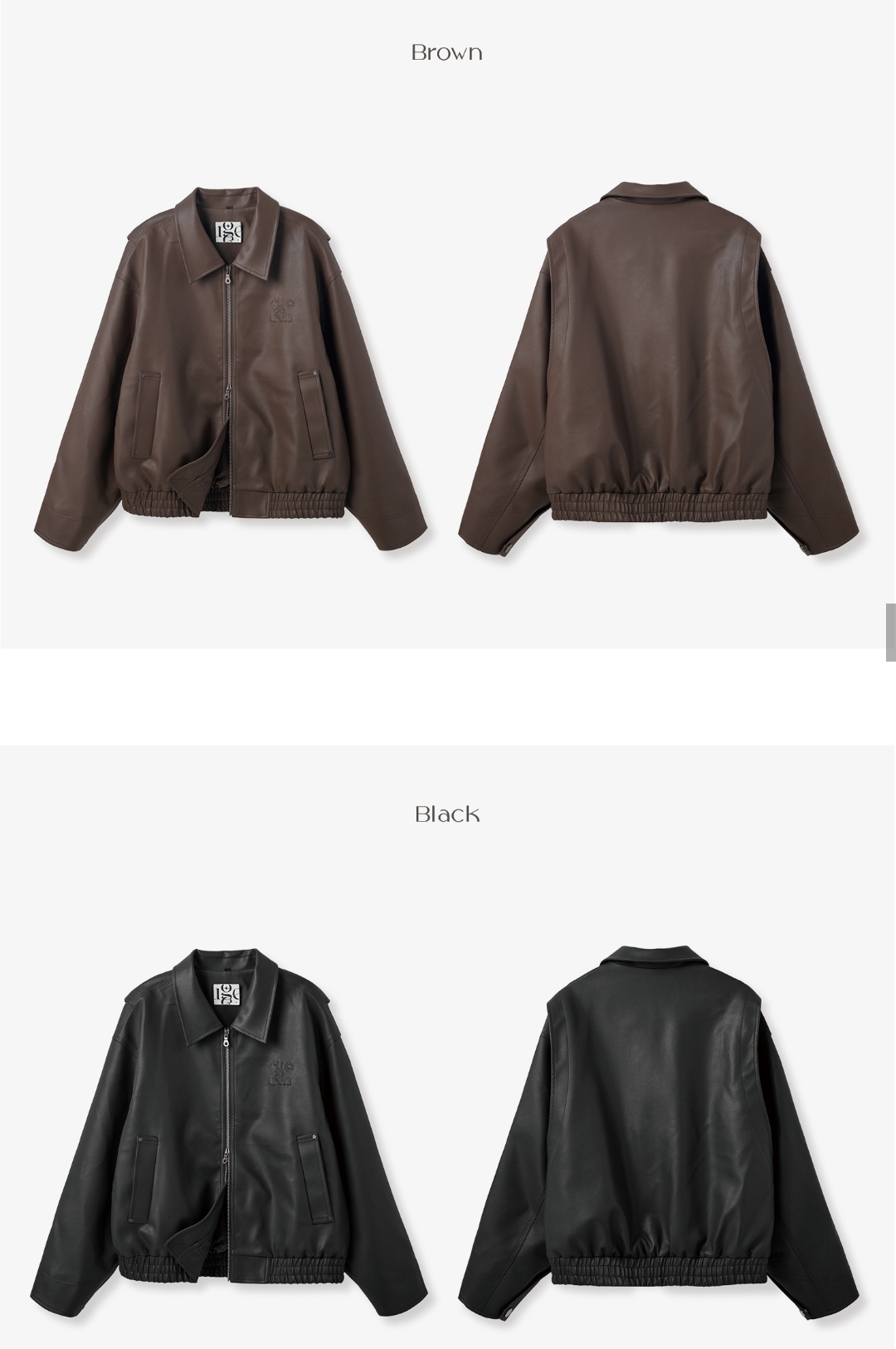 Euggen 2-Way PU 極簡氣質皮褸