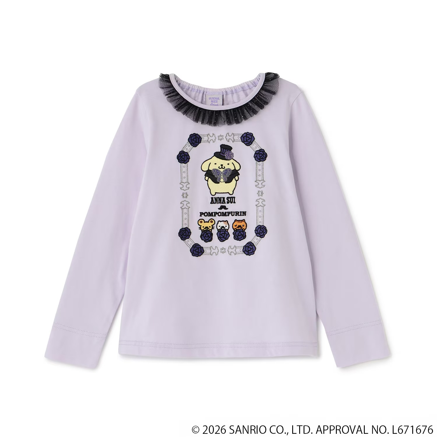 🌸 【預訂】長袖Tee - ANNA SUI mini x Pompompurin
