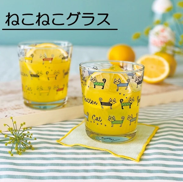日本進口貓咪玻璃杯