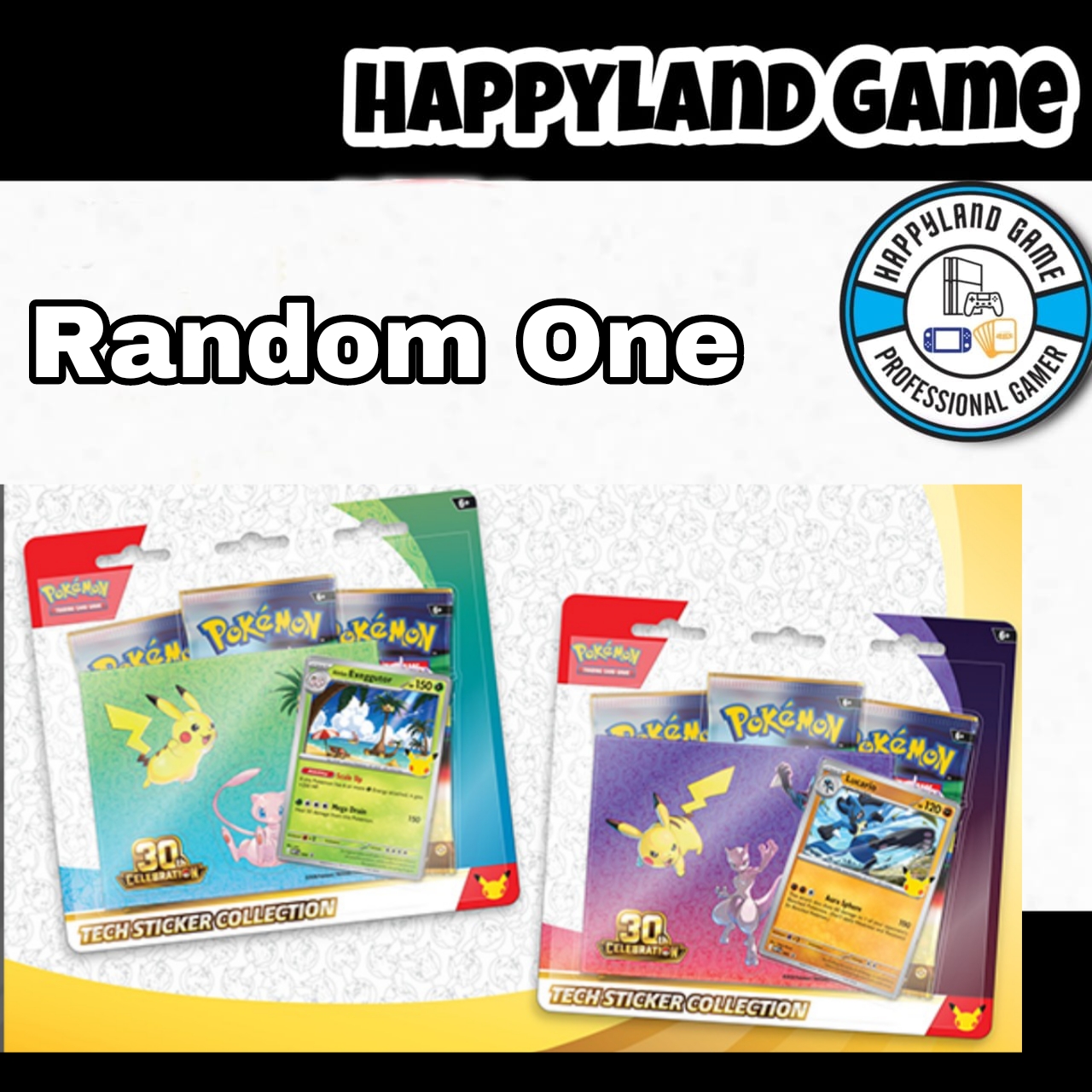 Pokemon TCG 30th Celebration - Tech Sticker Collection (Random One)