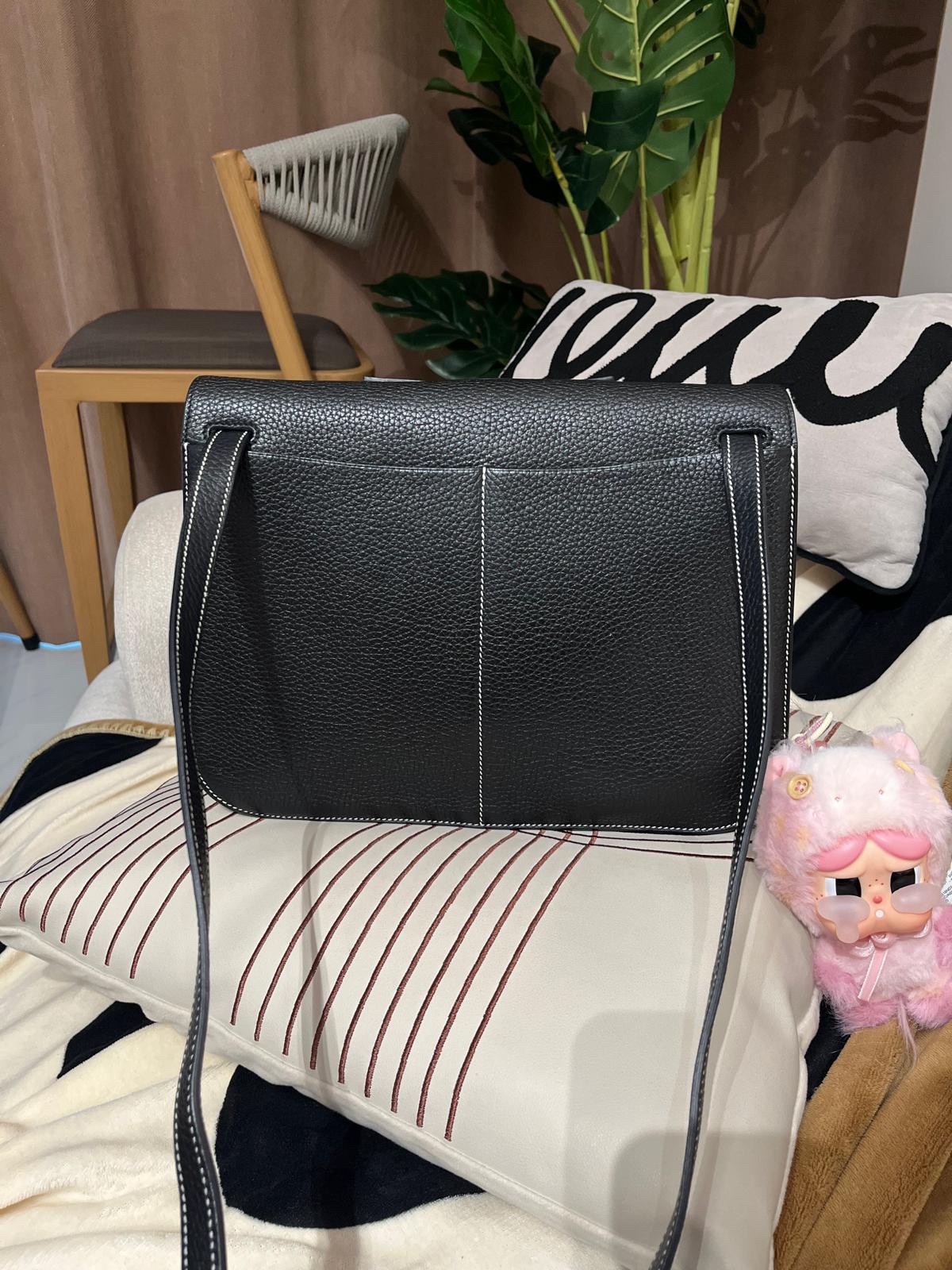 Hermes Halzan 31 ,STAMP X 黑銀 100%Authentic, 95%New  ✅收據✅Dust bag