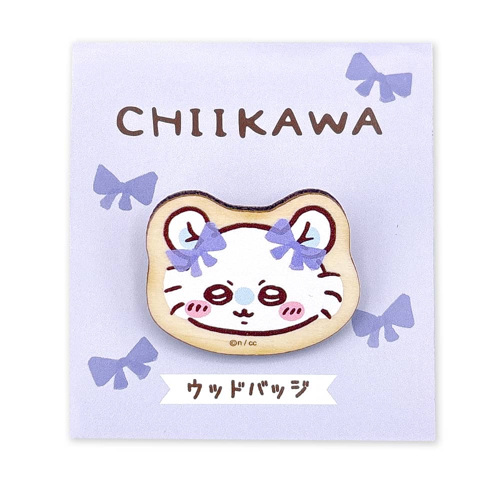 （現貨）Chiikawa雙絲帶木製襟章